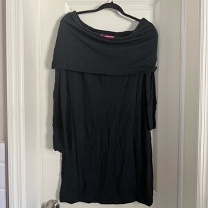 Lilly Pulitzer Black Off-Shoulder Long Sleeve Dress (Belinda Dress) Small